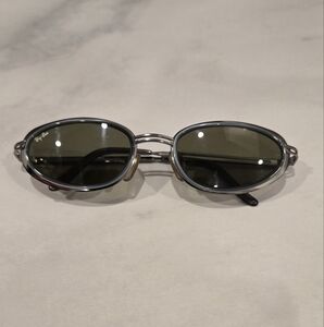 Vintage Ray-Ban Black and Silver Sunglasses